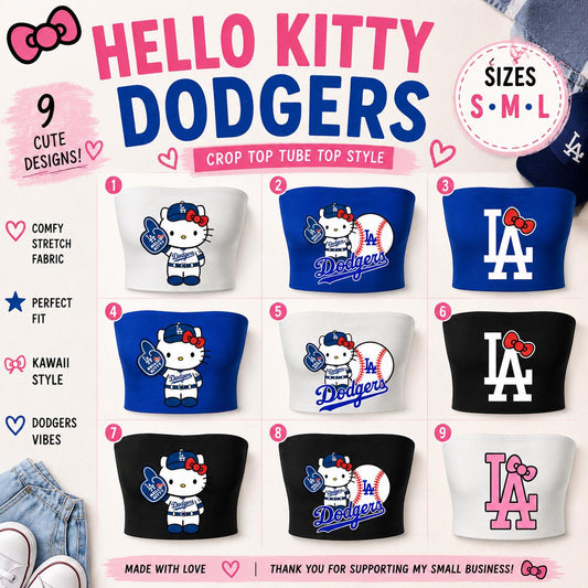 Hello Kitty Dodgers Tube Top