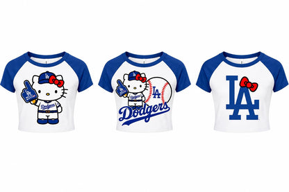 Hello Kitty Dodgers Tee Top