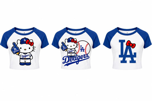 Hello Kitty Dodgers Tee Top