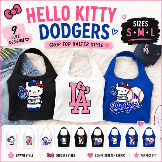 Hello Kitty Dodgers Halter Top