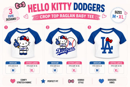 Hello Kitty Dodgers Tee Top