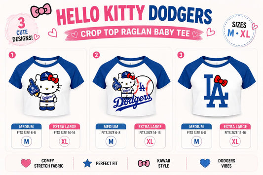 Hello Kitty Dodgers Tee Top